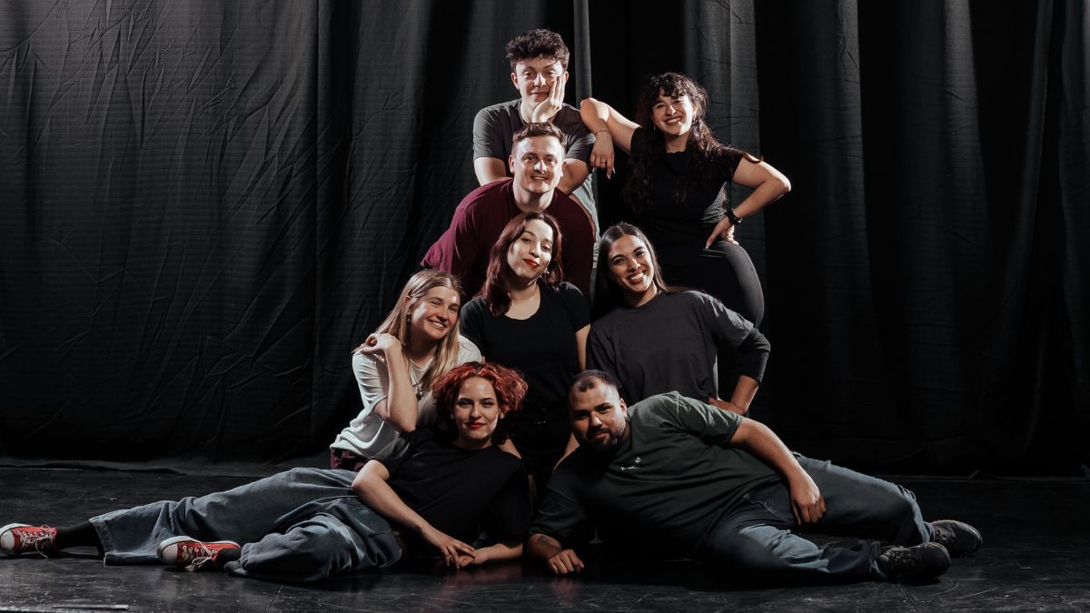 El elenco Giranubes, que estrena este viernes la obra de teatro 