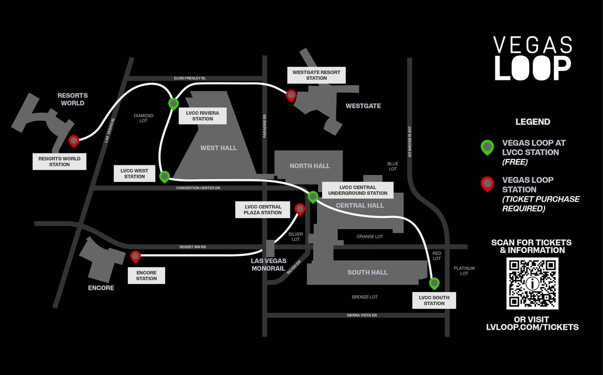 As&iacute; es el recorrido del t&uacute;nel de Las Vegas.