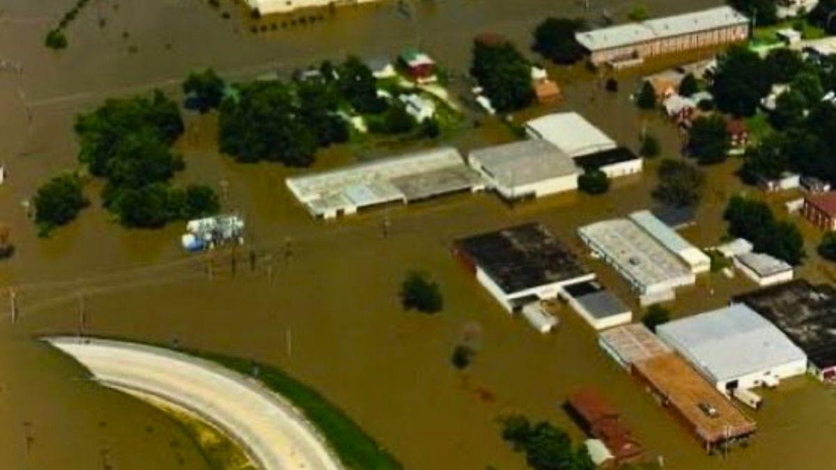 La inundación que afectó gran parte de ese estado. La inundación que afectó gran parte de ese estado.
