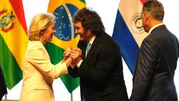 El presidente Javier Milei participó de la firma del acuerdo del Mercosur con la UE.