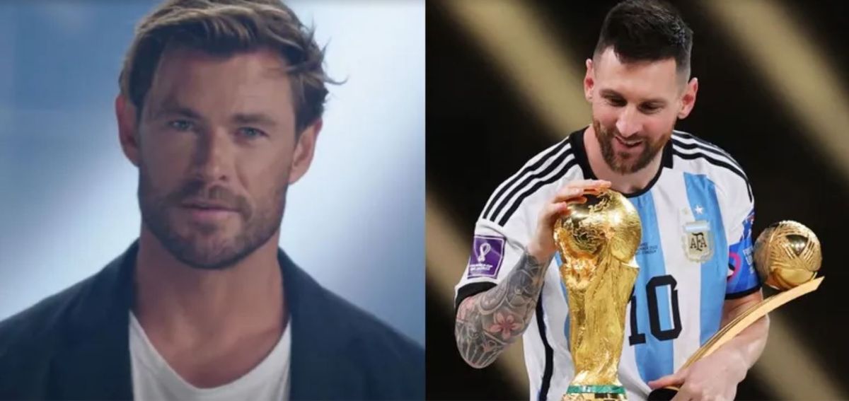 Fan de la Selección. Chris Hemsworth y el guiño a la Scaloneta: Hola, campeones....