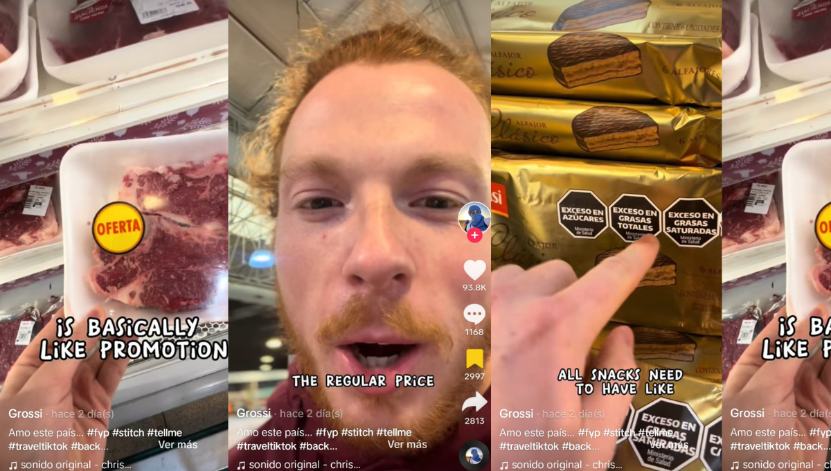 Un yanqui tiktoker enseñó cómo comprar en un supermercado argentino y se volvió viral