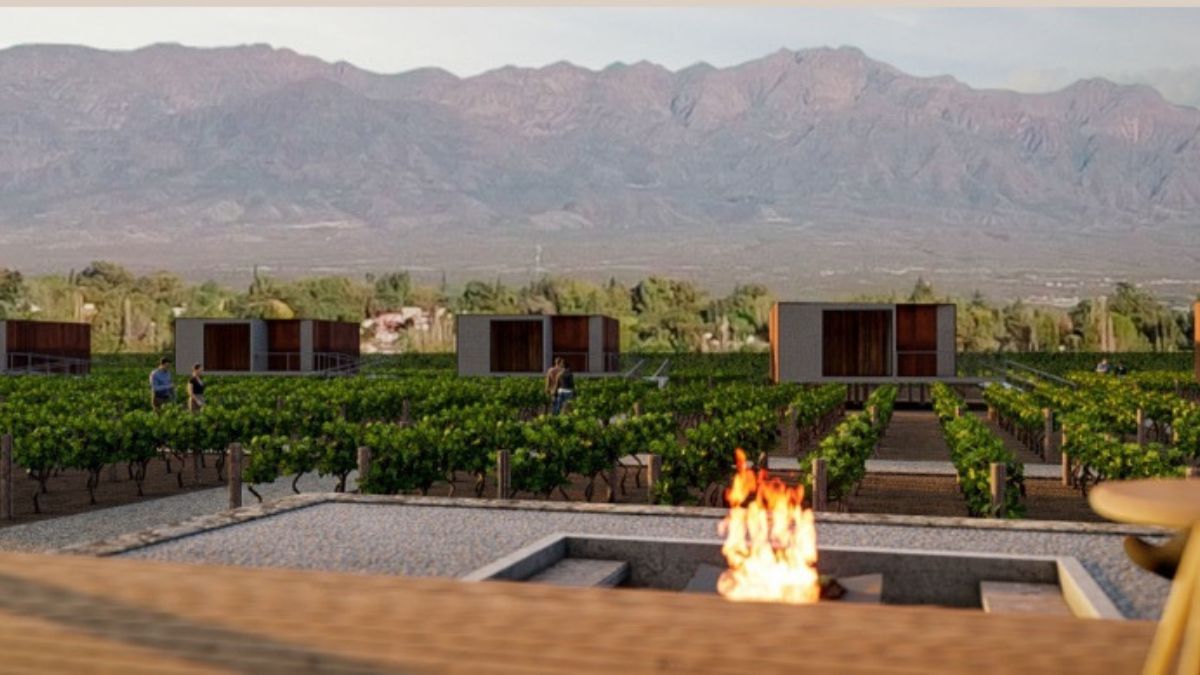 Así serán los lodges de Casa Huar Mendoza, ubicados en Luján de Cuyo.