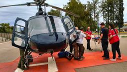 Así llegaba el hombre rescatado por la Patrulla de Rescate luego de descompensarse. Así llegaba el hombre rescatado por la Patrulla de Rescate luego de descompensarse.