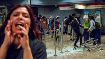 Estudiantes chilenos en pie de guerra por el aumento en el boleto del subte