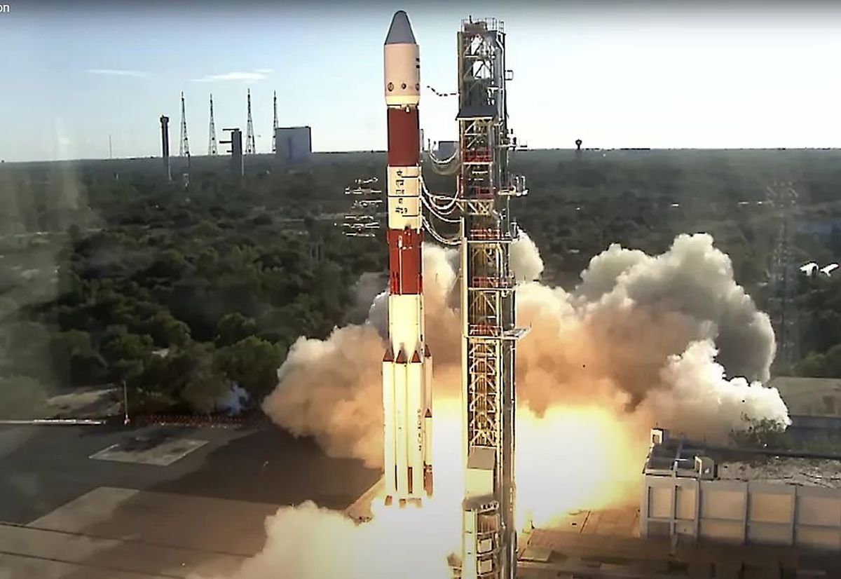 Lanzamiento de un cohete portador de la misión Proba-3 desde el Centro Espacial Satish Dhawan en Sriharikota, India, el 5 de diciembre de 2024. Lanzamiento de un cohete portador de la misión Proba-3 desde el Centro Espacial Satish Dhawan en Sriharikota, India, el 5 de diciembre de 2024.