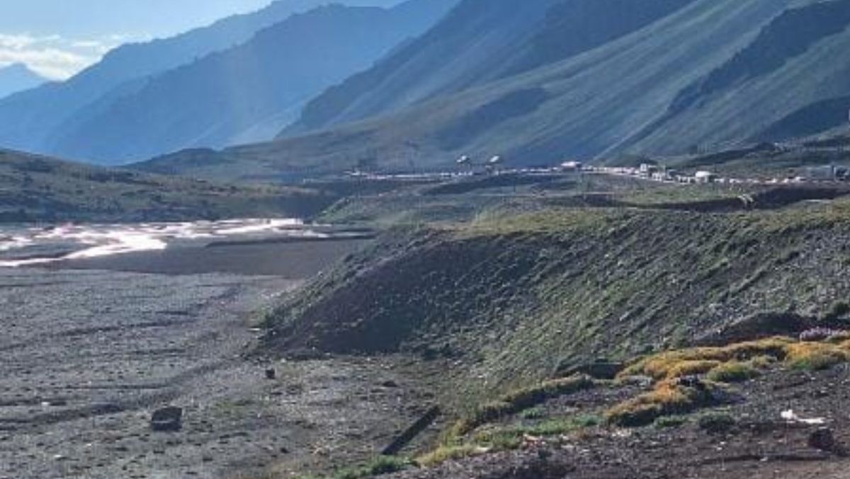 Así se veía la ruta a Chile en la mañana de este viernes. Así se veía la ruta a Chile en la mañana de este viernes.