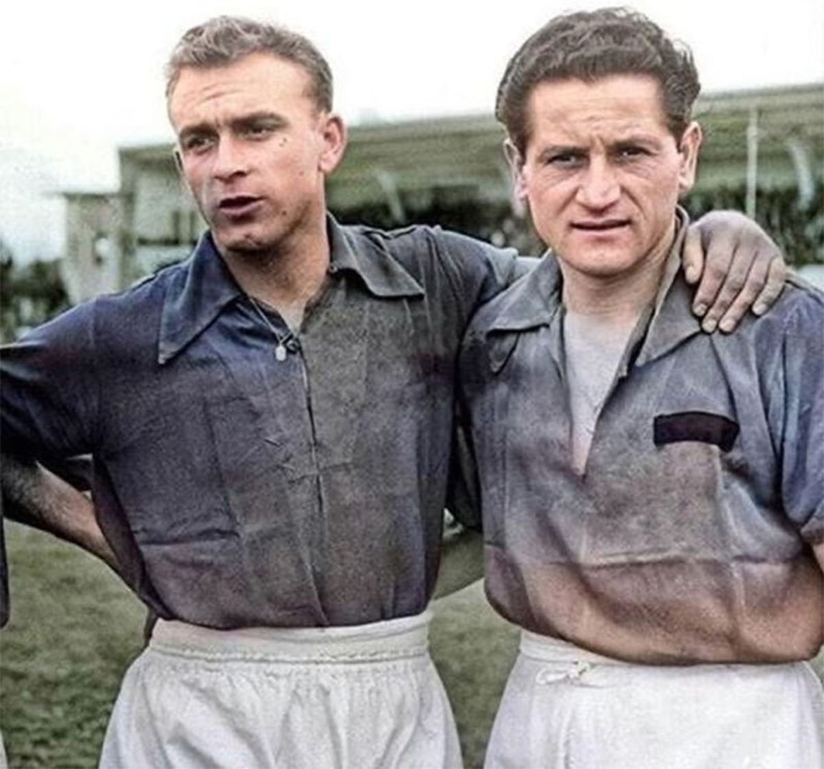 Alfredo Di Stéfano y Adolfo Pedernera. Alfredo Di Stéfano y Adolfo Pedernera.
