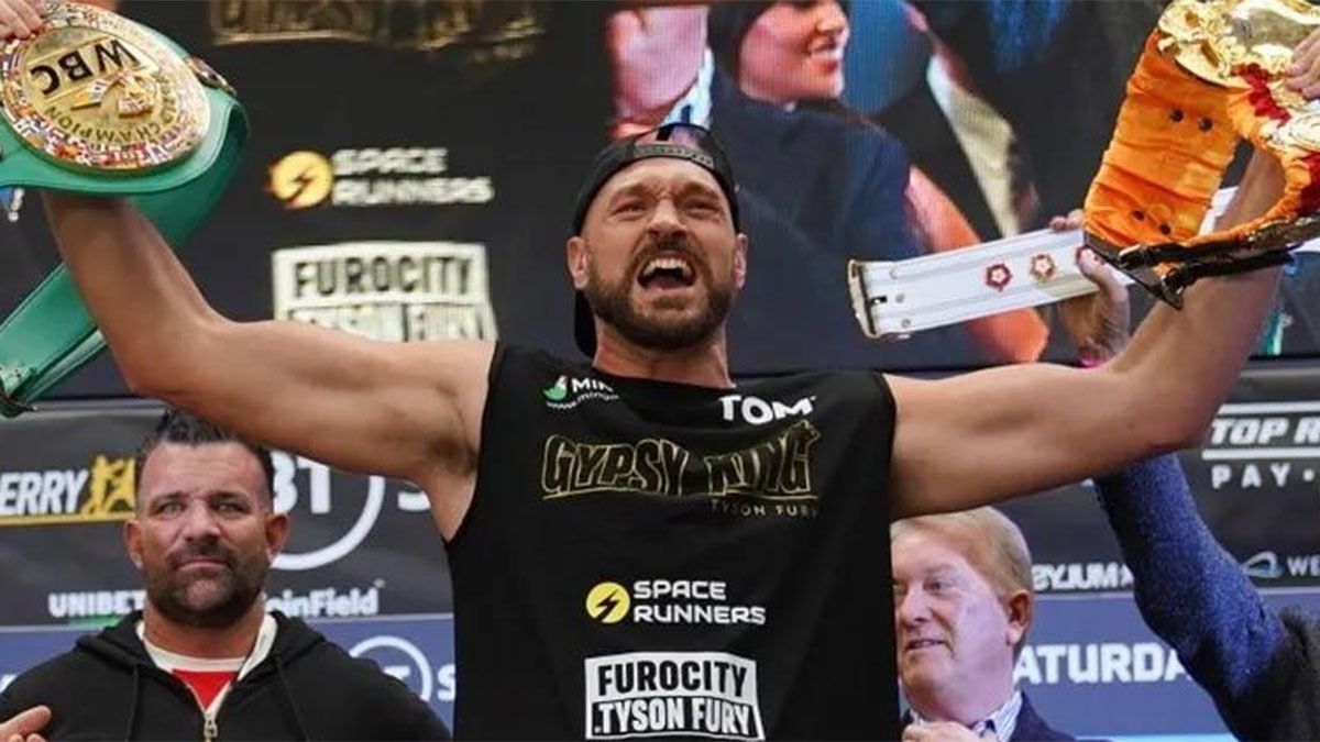 El británico Tyson Fury noqueó a Dillian Whyte.