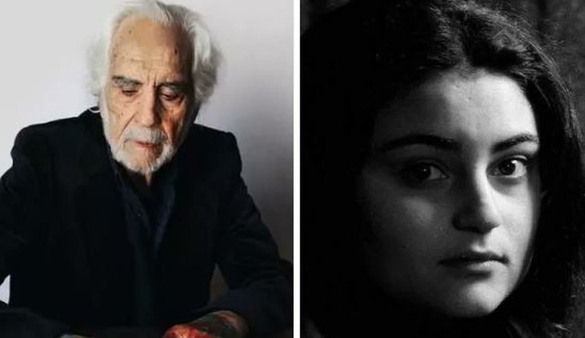 El pintor Carlos Alonso y su hija Paloma, desaparecida en la dictadura.