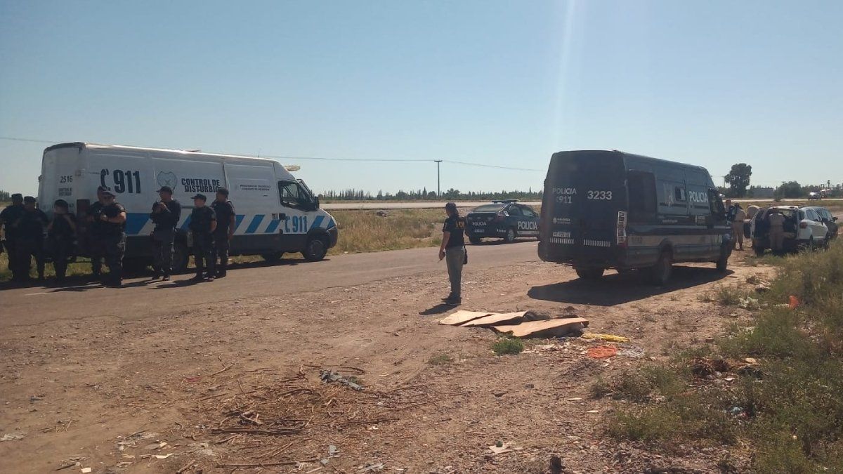 El rastrillaje de las autoridades buscando a Sergio Lobos.