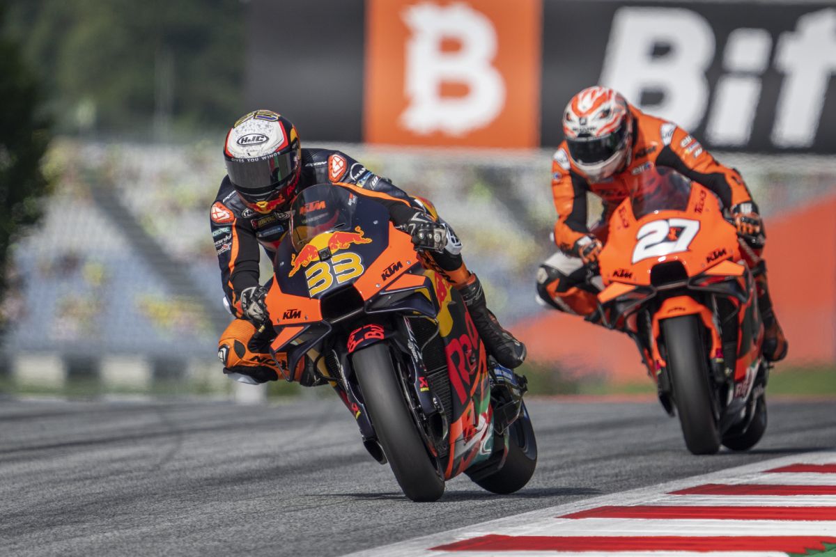 Moto GP: Brad Binder festejó pese a la lluvia