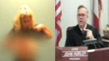 Una actriz porno le mostró sus pechos a un juez