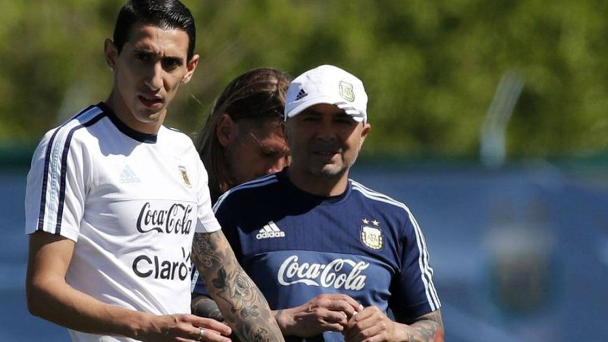 Di María no tuvo piedad con Sampaoli