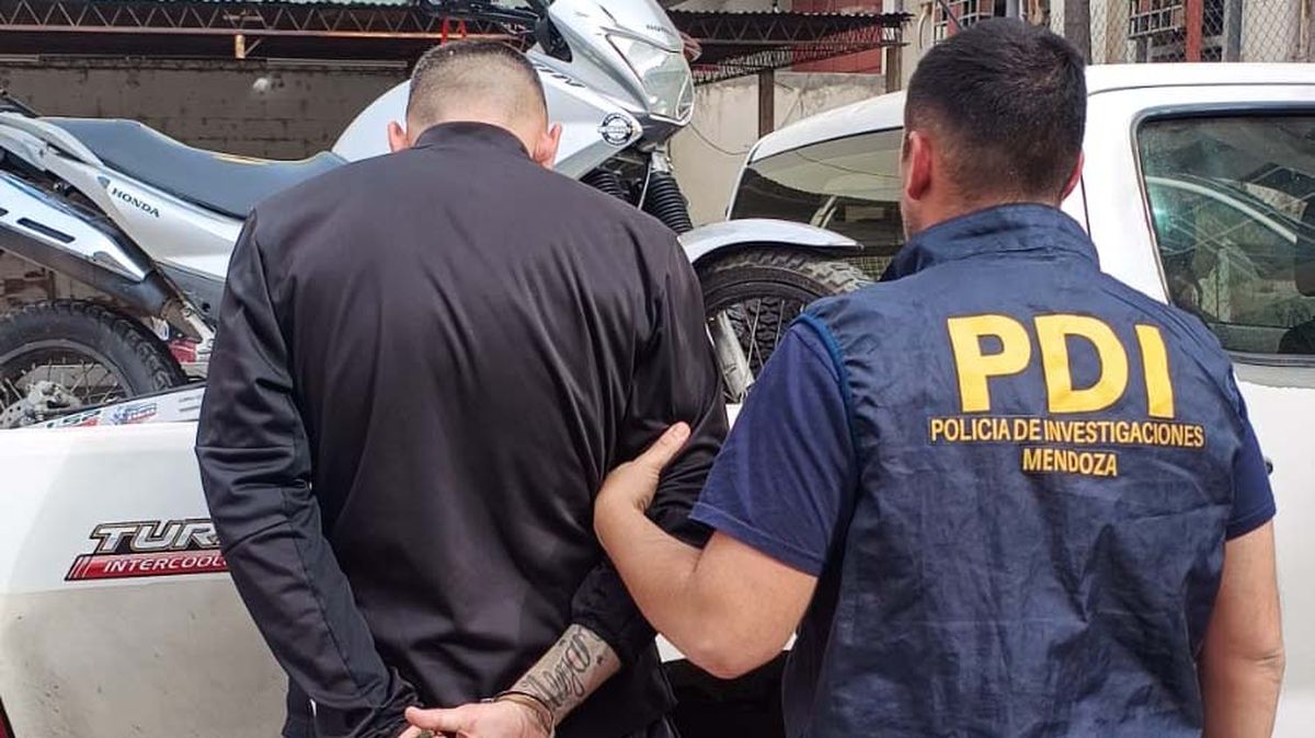 El joven de 27 años detenido por la Policía. Foto: Ministerio de Seguridad de Mendoza.