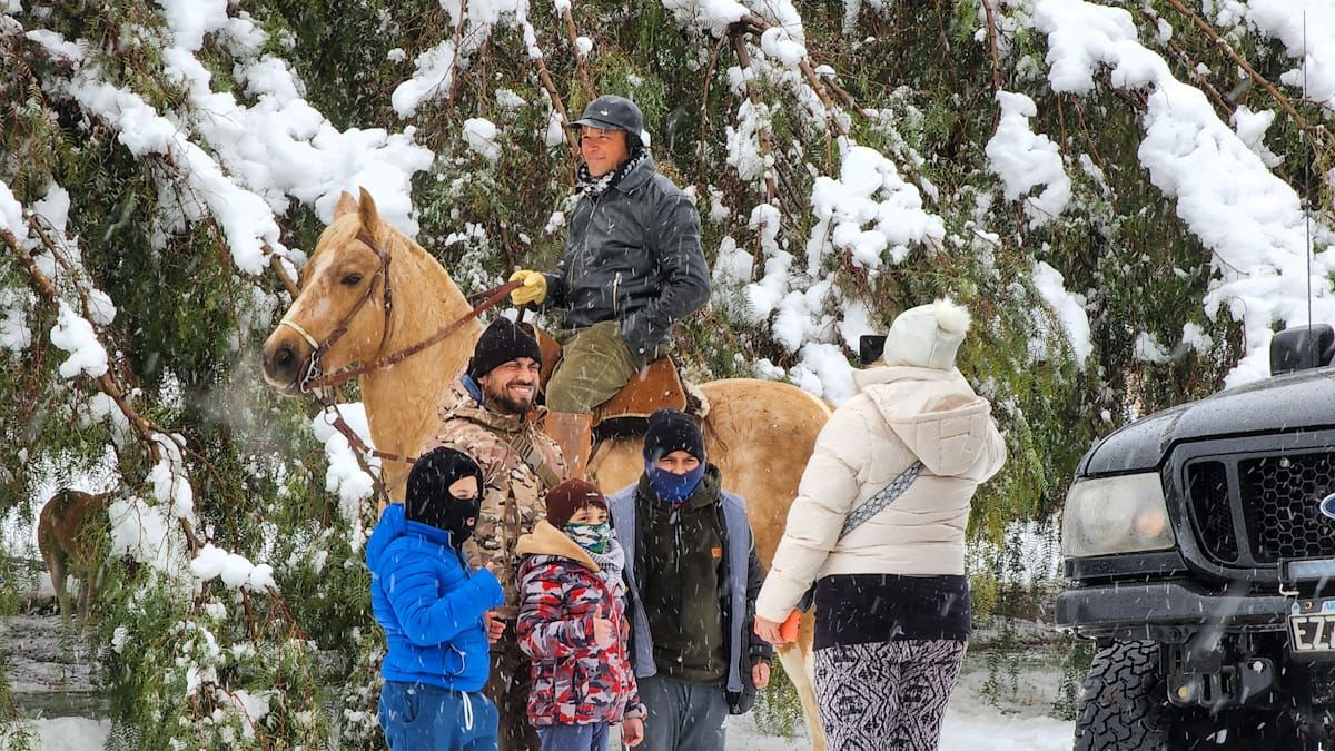 Las nevadas estarán concentradas en zonas de Luján y Las Heras. Las nevadas estarán concentradas en zonas de Luján y Las Heras.