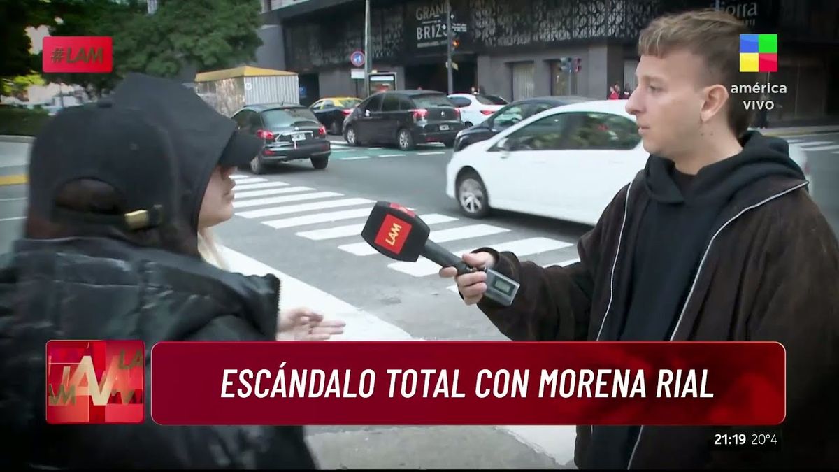 Morena Rial a los gritos con el notero de LAM: Morena Rial a los gritos con el notero de LAM: