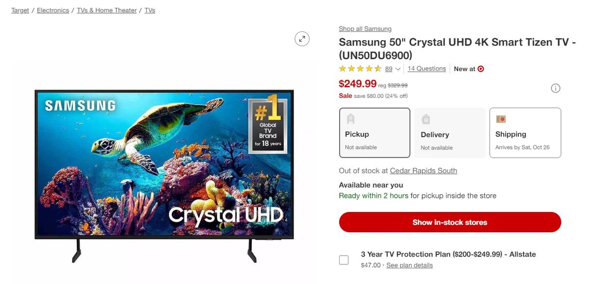 Esta es la increíble oferta de Target antes del Black Friday. Esta es la increíble oferta de Target antes del Black Friday.