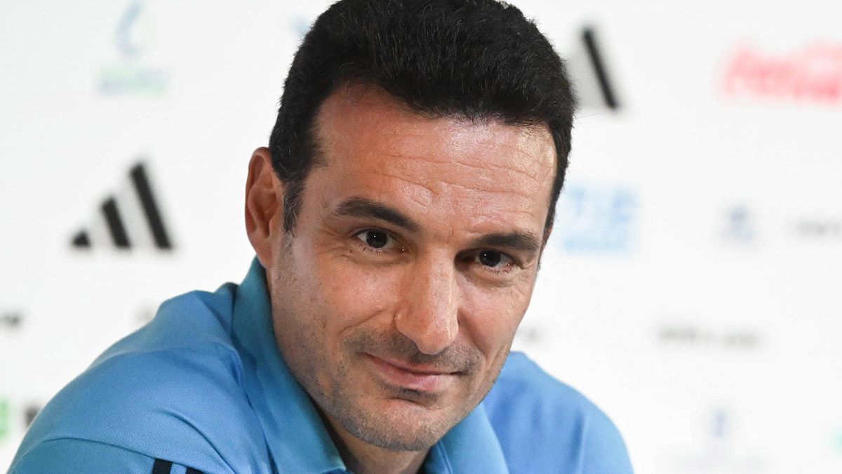 Lionel Scaloni, DT de la Selección argentina en el Mundial Qatar 2022.