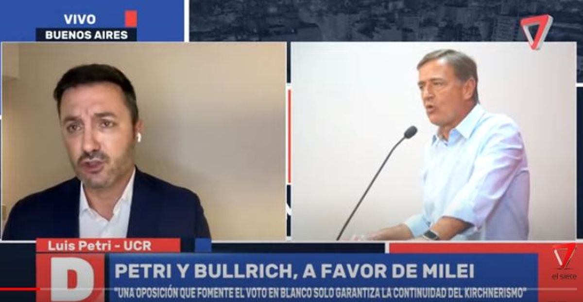 Petri se distanció de la postura de la dirigencia radical que se mantendrá neutral de cara al balotaje y marcó que la