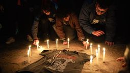Ricoteros despidieron al Indio Solari este viernes en la plaza Independencia.