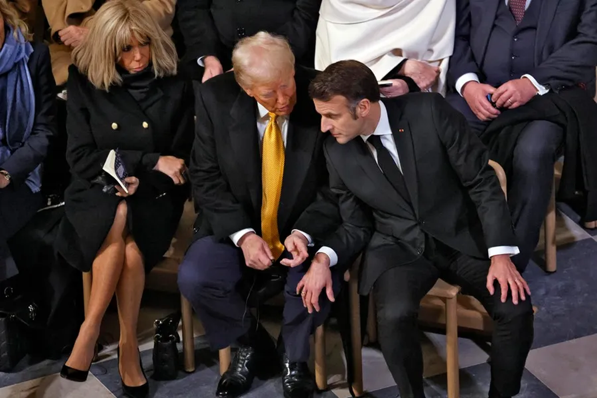 El presidente de Estados Unidos, Donald Trump, y el presidente de Francia, Emmanuel Macron, en París en una foto de archivo. Crédito: EFE/EPA/Ludovic Marin.