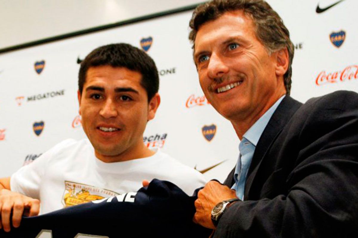 Mauricio Macri apuntó contra la gestión de Riquelme en Boca: