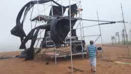 El mal tiempo obligó a suspender la inauguración de la Fiesta de la Playa