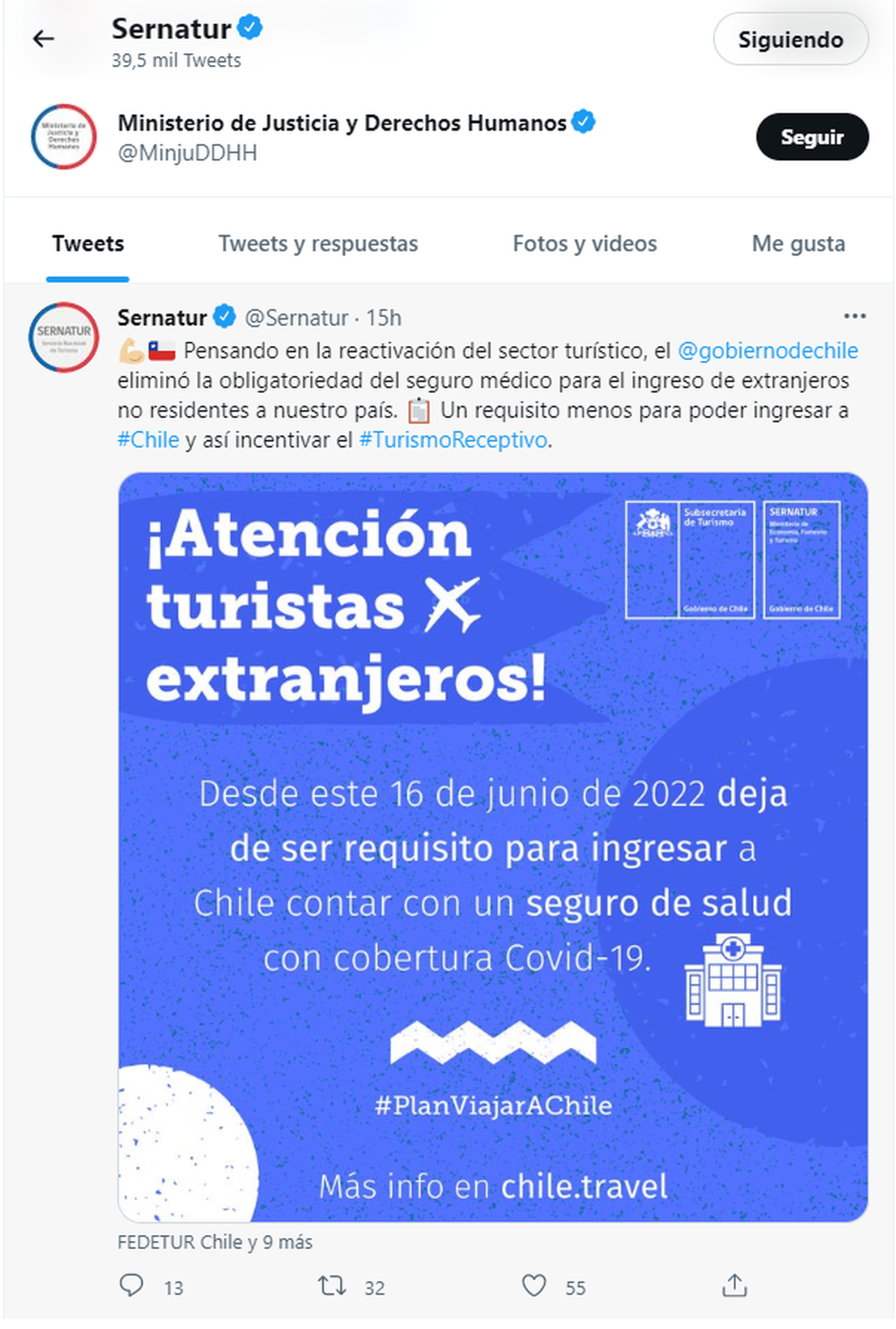 El Gobierno chileno dejó de exigir el seguro Covid para entrar al país.
