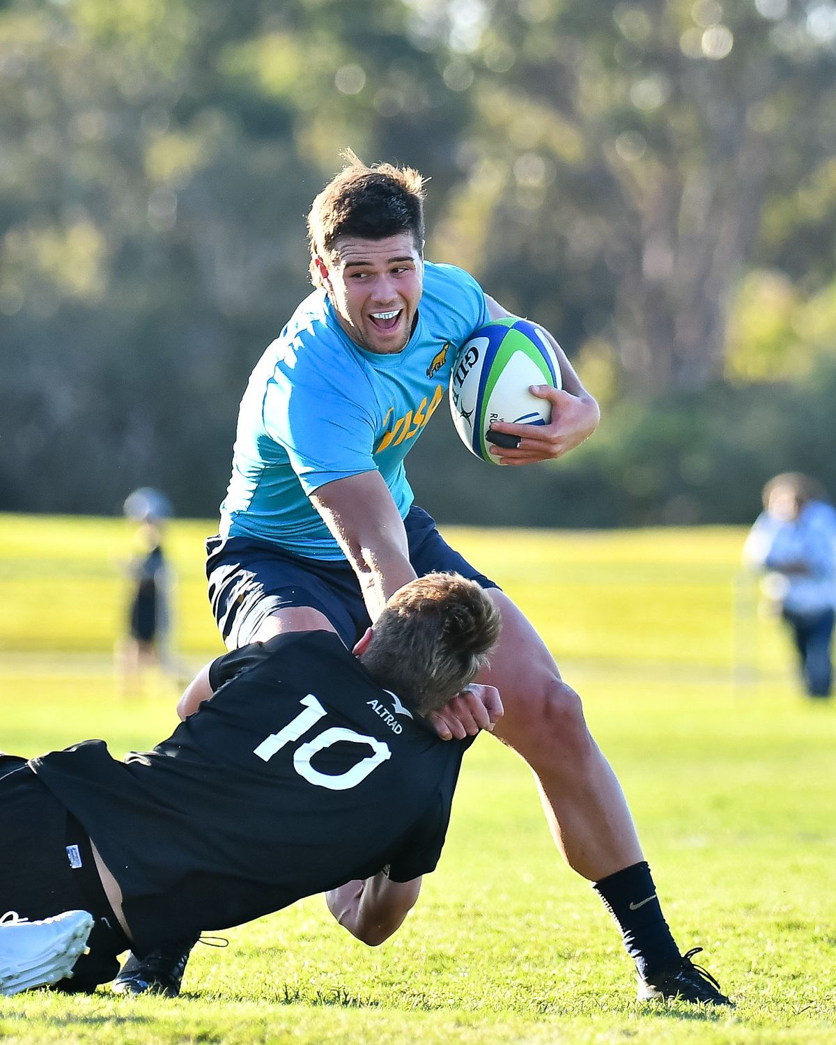 Agustín Fraga, con experiencia en Los Pumas 7s, fue uno de Los Pumitas que cayeron ante Nueva Zelanda