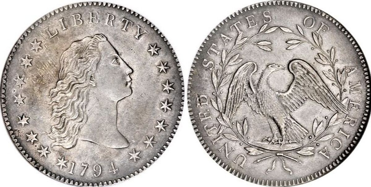 La moneda data de 1794. La moneda data de 1794.