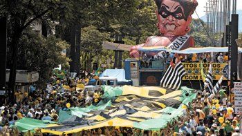 No tuvo la masividad de otras la movilización en contra de la presidenta de Brasil