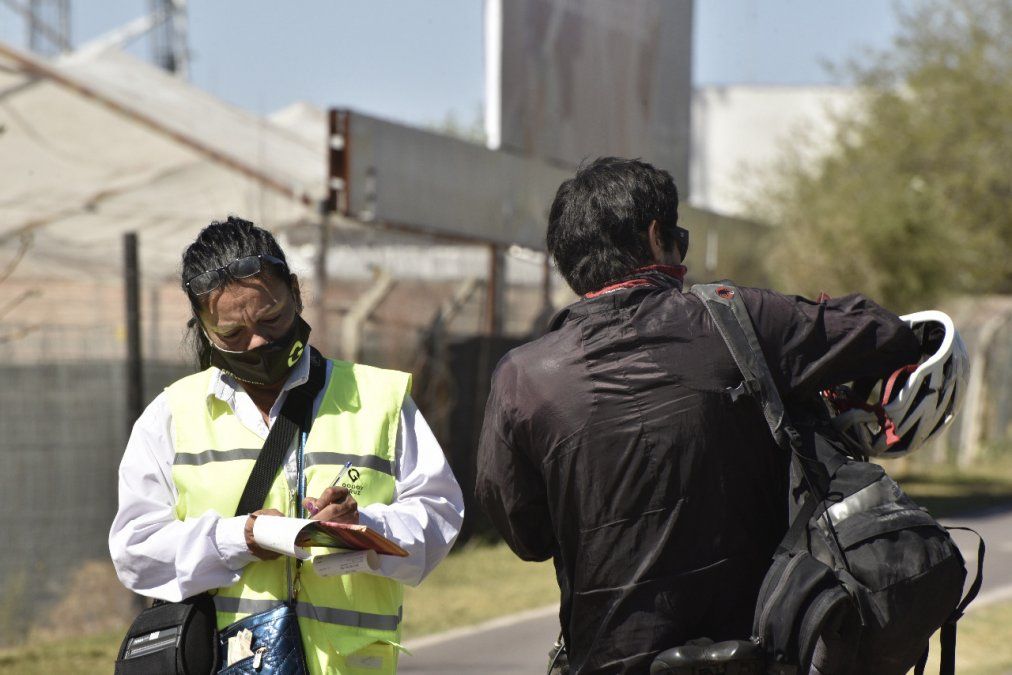 Fase 1. En Godoy Cruz también hubo fuertes controles.