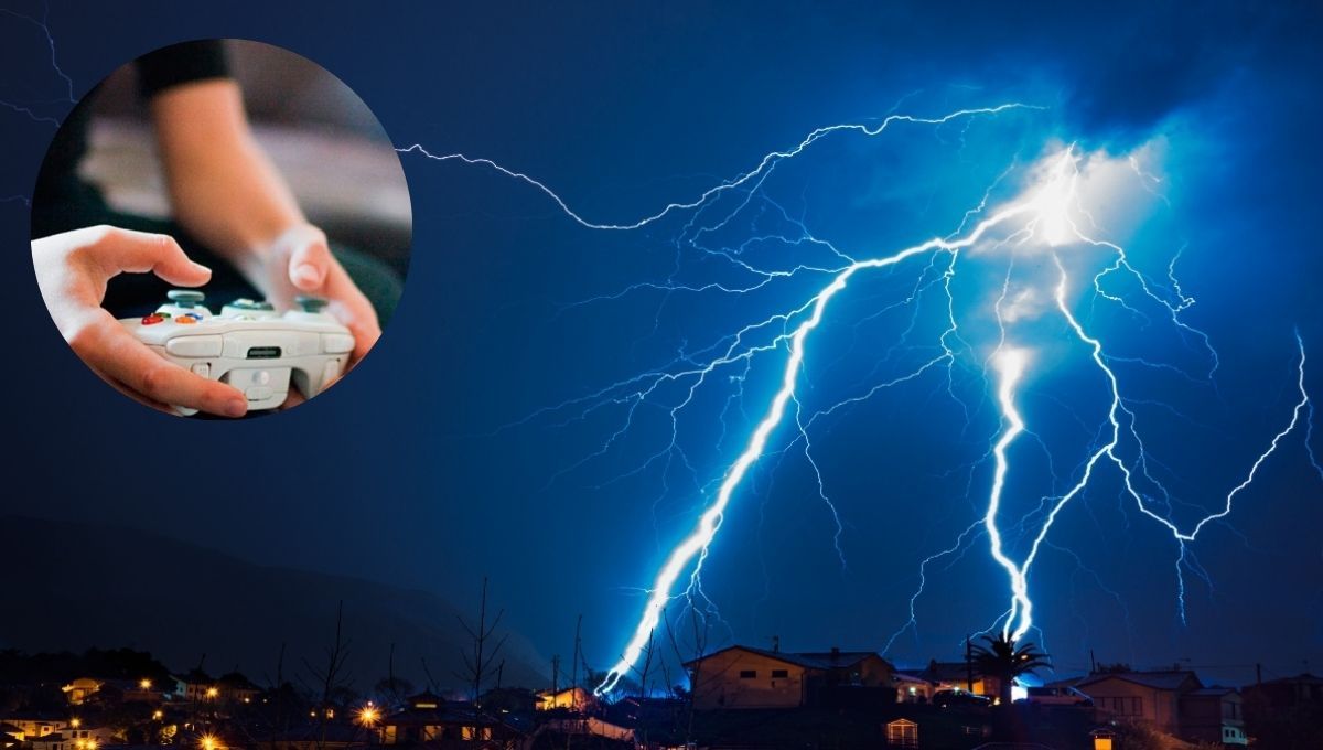 Mantener conectada la consola de videojuegos en una tormenta eléctrica puede ser un riesgo