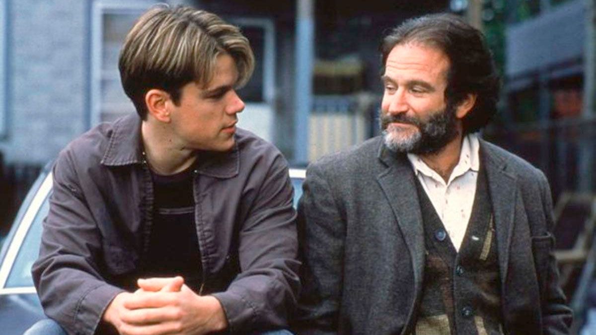 Mat Demon y Robin Williams son parte del elenco protagónico de Mente indomable.