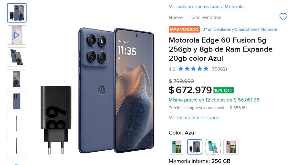 Este teléfono Motorola tiene un descuento impactante. Este teléfono Motorola tiene un descuento impactante. 