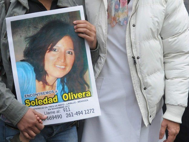 Soledad Olivera, desaparecida y asesinada en 2012. Soledad Olivera, desaparecida y asesinada en 2012.