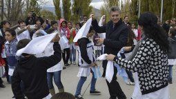 Macri hasta bailó en Malargüe