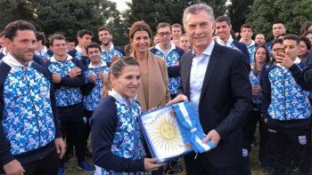 Macri recibió a la delegación argentina que participará de los Juegos Panamericanos