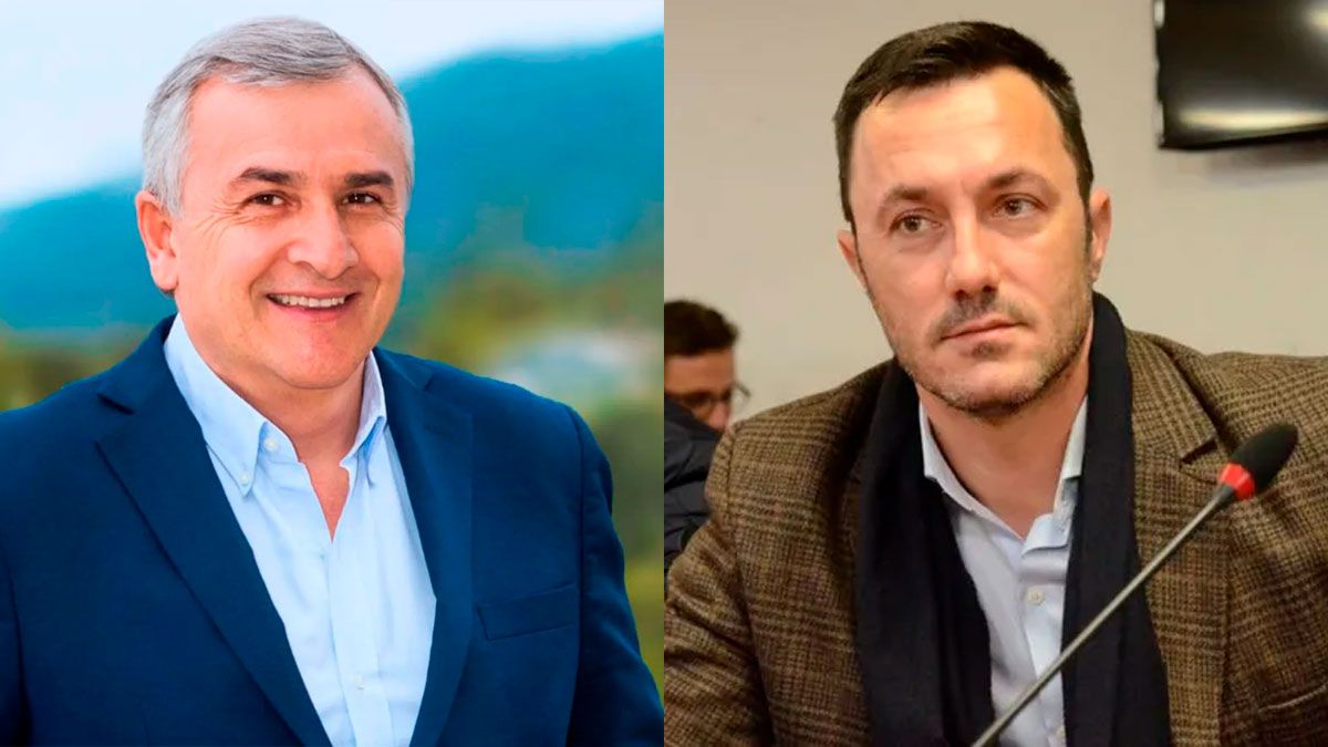 Los precandidatos a vicepresidente de Juntos por el Cambio: el jujeño Gerardo Morales y el mendocino Luis Petri.