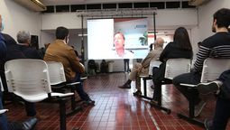 Rodolfo Suarez intervino vía zoom, en el congreso de la UCR.