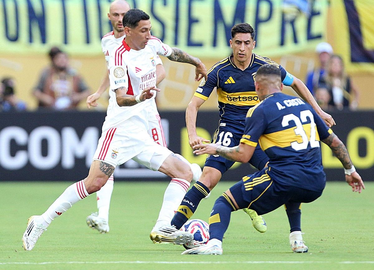 Boca jugó un gran partido e igualó con Benfica en el inicio del Mundial de Clubes