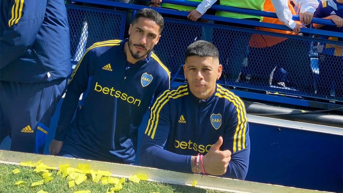Jorge Figal y Marcos Rojo.