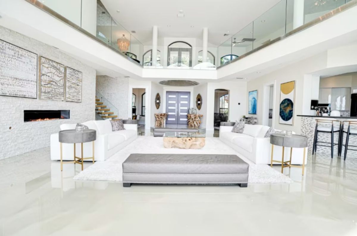 Así se ve el interior de la casa de Florida. Así se ve el interior de la casa de Florida.