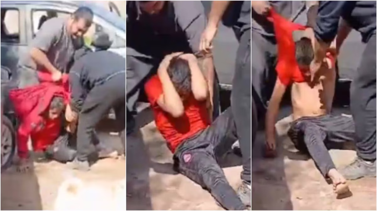 Un ladrón quiso robarle a una familia pero los vecinos lo golpearon y lo dejaron desnudo Un ladrón quiso robarle a una familia pero los vecinos lo golpearon y lo dejaron desnudo