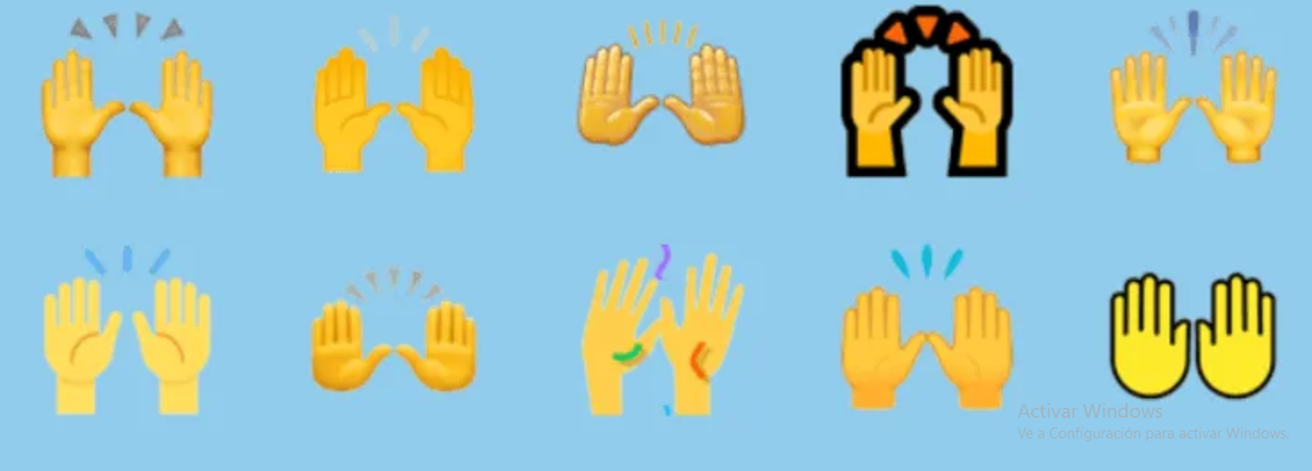 Tecnología. WhatsApp: el significado del emoji con las palmas arriba.