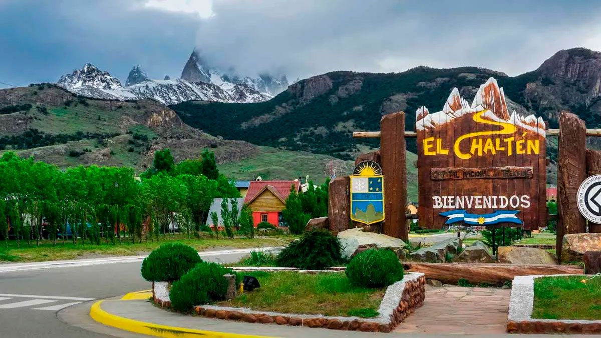 El Chaltén se encuentra dentro del Parque Nacional Los Glaciares, en Santa Cruz.
