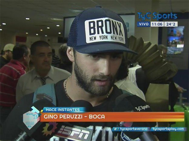 Peruzzi llegó sufriendo: No pude dormir nada en el viaje