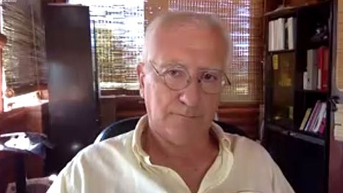 Alfredo Scafati durante la audiencia virtual del juicio de lesa humanidad.