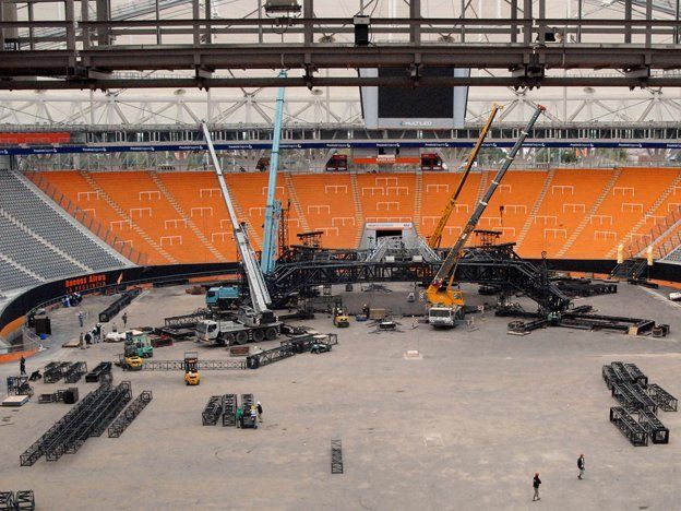 Comenzaron a alistar el Estadio Único de la Plata para el desembarco de U2